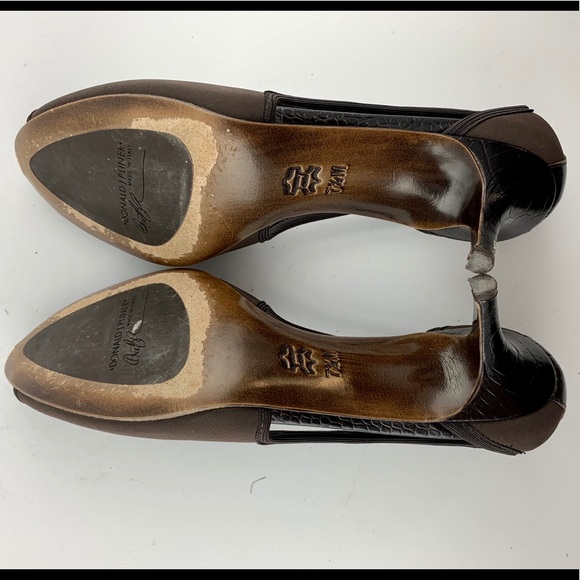 Donald J pliner brown heels size 7.5 M - Picture 6 of 6